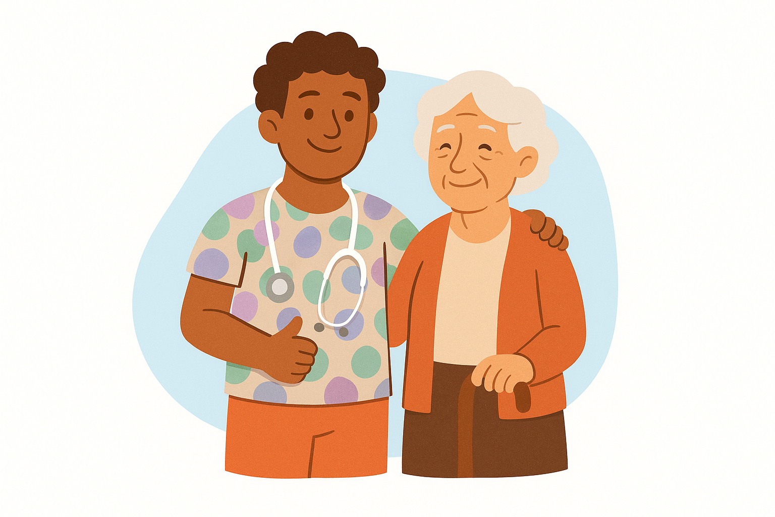 Medico e paziente che si stringono la mano